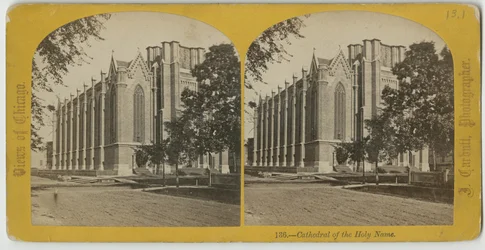 Katedrála svatého jména, Chicago, kolem roku 1870