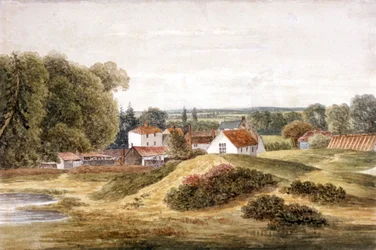 The Spaniards Inn, Hampstead Heath, Hampstead, Londýn, c1820