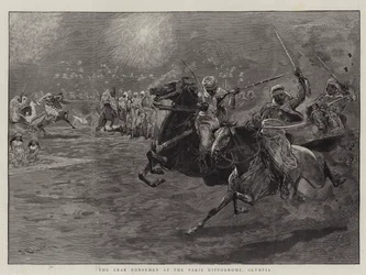 Arabští jezdci na pařížském hipodromu, Olympia