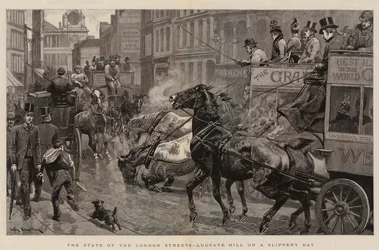 State of the London Streets, Ludgate Hill za kluzkého dne