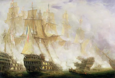 Bitva o Trafalgar, kolem roku 1841 (olej na plátně)