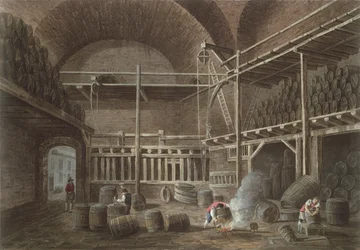 The Baths of Julian v Hotel de Cluny, 1809 (akvatinta)