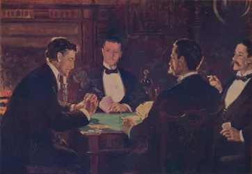 Hráči Whist, c1900, c1915