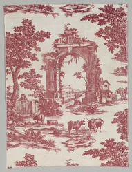 Bavlna s měděným potiskem, 1765.