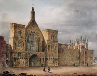 Vchod do Westminster Hall, 1807