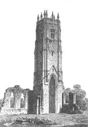 Grey Friars Tower, Richmond, Severní Yorkshire, c1800-1833