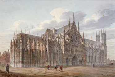 Westminsterské opatství, Londýn, 1816.