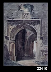 Kostel East Bergholt: Jižní oblouk zřícené věže, 1806