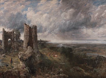 Hrad Hadleigh, Ústa Temže – Ráno po bouřlivé noci, 1829.