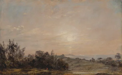 Hampstead Heath při pohledu na Harrow, 1821 až 1822.