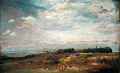 Hampstead Heath with Bathers (olej na plátně)