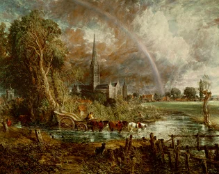 Katedrála v Salisbury z luk, 1831