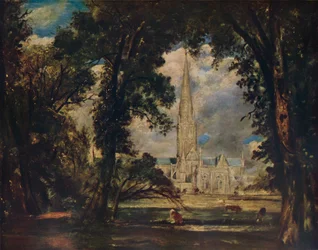 Katedrála v Salisbury, c1823