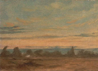 Letní - večerní krajina, ca. 1825.