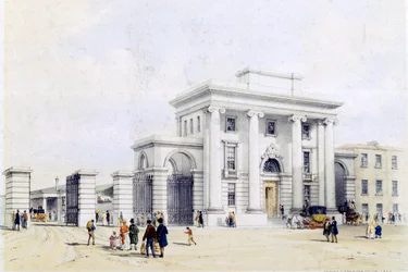 Vchod do Birminghamského nádraží, 1838-39