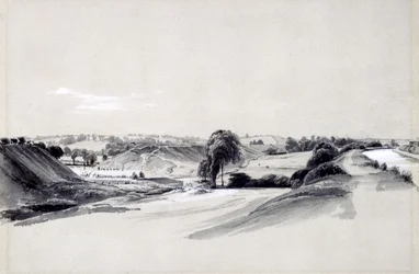 Výroba a nábřeží, Bugbrooke, 10. července 1837 (pero, inkoust a mytí na papíře)