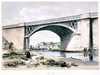 Nash Mill Bridge, poblíž Kings Langley, Hertfordshire, 1839