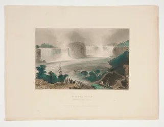Niagarské vodopády (z blízkosti Clifton House), ilustrace pro Nathaniela Parkera Willise