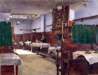 Hostinec Cock, Fleet Street, Londýn, 1881
