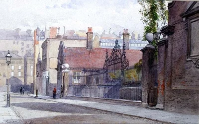 Emmanuel Hospital, Buckingham Gate, pohled z ulice