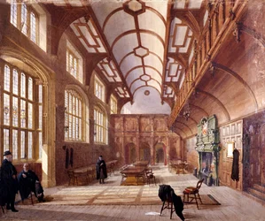 Interiér Charterhouse, Londýn, 1885