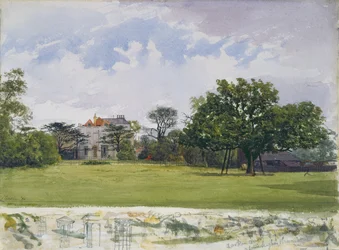 Boční pohled na Turret House, Lambeth, 1880