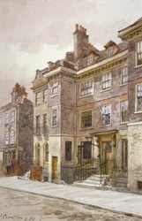 Pohled na Mansell Street, Londýn, 1886