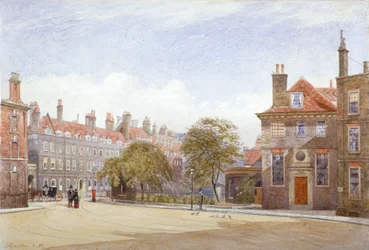 Pohled na New Inn, Wych Street, Westminster, Londýn, 1882.