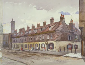 Pohled na Old Pye Street, Westminster, Londýn, 1883