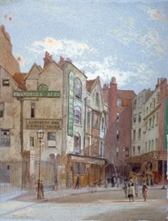 Pohled na hotel Woods, Portugal Street, Westminster, Londýn, c1880