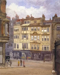 Pohled na č. 164-165 Strand, Westminster, Londýn, 1880
