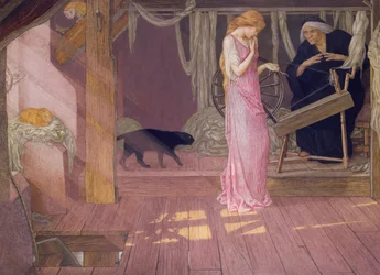 Šípková Růženka (tempera)