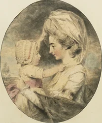 Portrét paní Hartopové a jejího dítěte, 1780