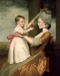 Portrét Elizabeth Mortlockové (nar. 1756) a jejího syna Johna Mortlocka mladšího, 1779 (pár viz 332898)