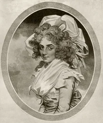 Sarah Siddons, vyrytý Peltro W. Tomkinsem, z 
