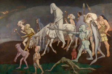 The Fomors (neboli The Powers of Evil Abroad in the World), c.1939 (tempera)