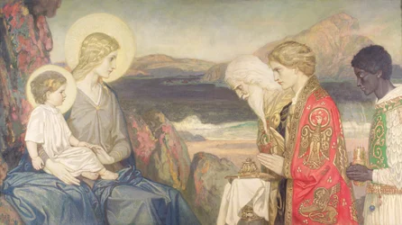 Tři králové, 1915 (tempera na plátně)