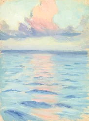 Mořská krajina., konec 19. století - polovina 20. století (olej na papíře)