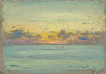 Mořská krajina, konec 19. století - polovina 20. století (olej na papíře)