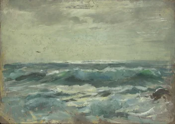 Mořská krajina, konec 19. století - polovina 20. století (olej na papíře)