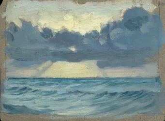 Mořská krajina, konec 19. století - polovina 20. století (olej na papíře)