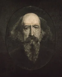 Portrét Alfreda, Lord Tennyson 1809-1892.
