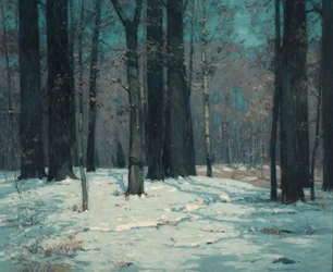 Lesy v zimě, ca. 1912.