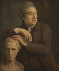 Joseph Nollekens se svou poprsí Laurence Sterne