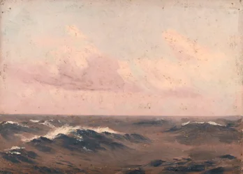 Mořská krajina, kolem roku 1900 (olej na plátně)