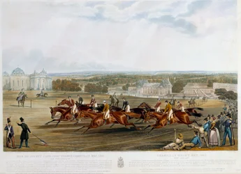 Prix du jockey club a Chantilly v roce 1841 Tisk John Frederick Herring (1795-1865) (ec.engl.) 1841 Collection privee