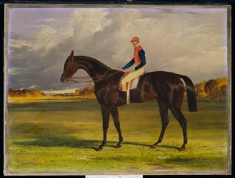 Filly „Industry“ hraběte z Chesterfieldu s W. Scottem Upem, v krajině, 1838