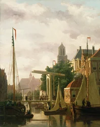Kanál v Amsterdamu