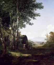 Pohled na Mansfield Mountain, 1849