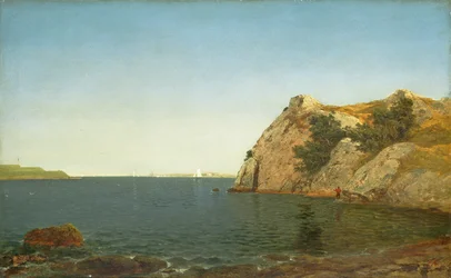Beacon Rock, přístav Newport, 1857